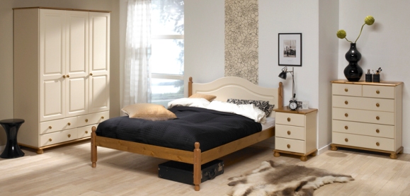 richmond cream and pine bedroom furniture