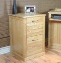 Mobel Oak home office 2 drawer filing cabinet.