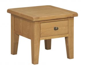 Toronto Oak Lamp Table With Drawer