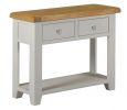 Toronto Oak and Painted 2 Drawer Console Table